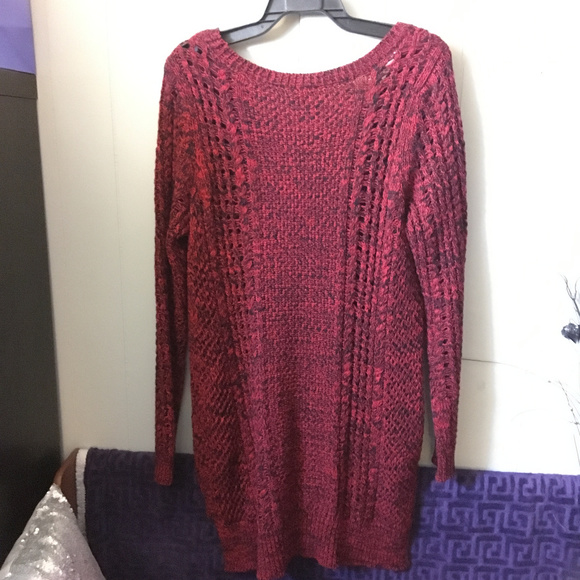 NWOT Torrid Red Merle Sweater Dress - Picture 7 of 7